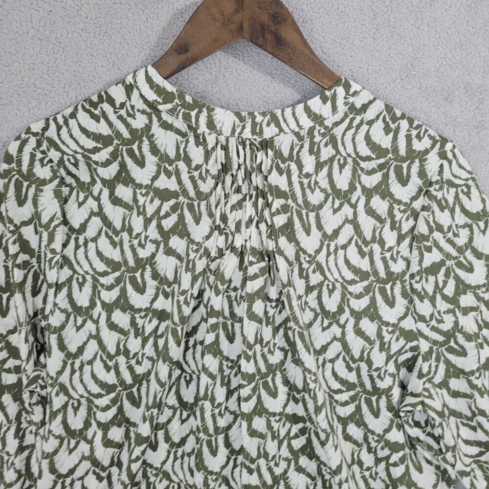 NEW Jachs Girlfriend Womens Printed Blouse 3/4 Sleeves Lightweight Size M// 25CT - Picture 11 of 13
